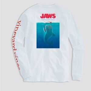 Vineyard vines JAWS collectors item, youth Small S 8-10 long sleeve tee T-Shirt